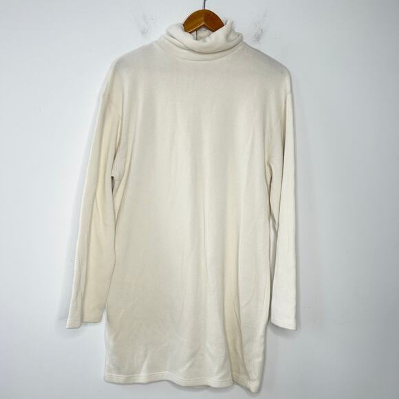 ZARA Knit Dress Womens Size Large Lagom Minimalist Beigecore Normcore Neutral - Picture 2 of 8